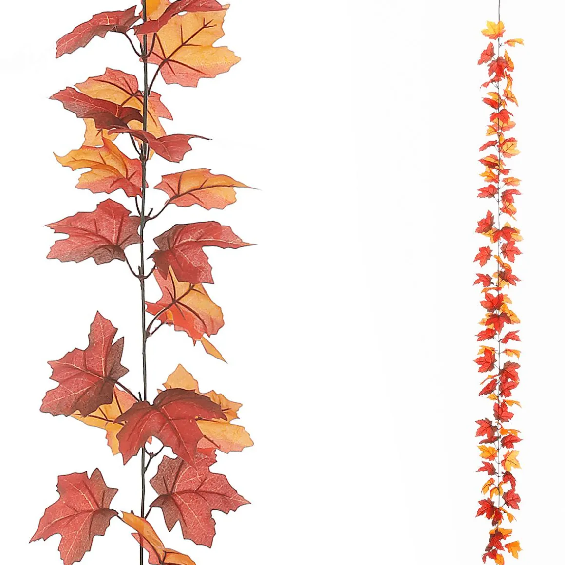 Guirnalda De Arce Artificial Naranja - Marrón 180 Cm