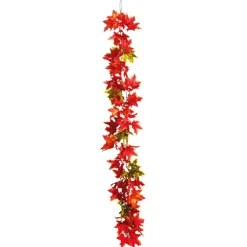Guirnalda De Arce Roja - Verde 180 Cm