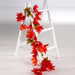 Guirnalda De Arce Roja - Verde 180 Cm