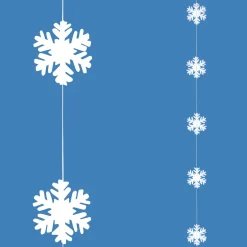Guirnalda De Copos De Nieve, Blanca, 180 Cm