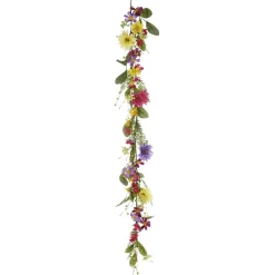Guirnalda De Flores Artificiales De Campo Gerbera Vid Artificial Multicolor 140 Cm