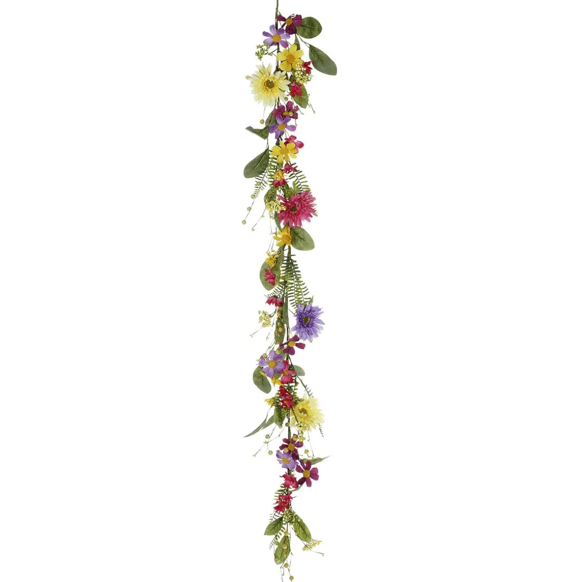 Guirnalda De Flores Artificiales De Campo Gerbera Vid Artificial Multicolor 140 Cm