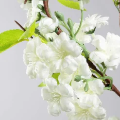 Guirnalda De Flores De Cerezo Artificial Blanco 110 Cm