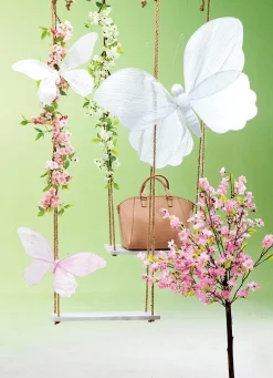 Guirnalda De Flores De Cerezo Artificial Blanco 110 Cm
