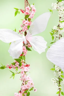 Guirnalda De Flores De Cerezo Artificial Rosa, 110 Cm