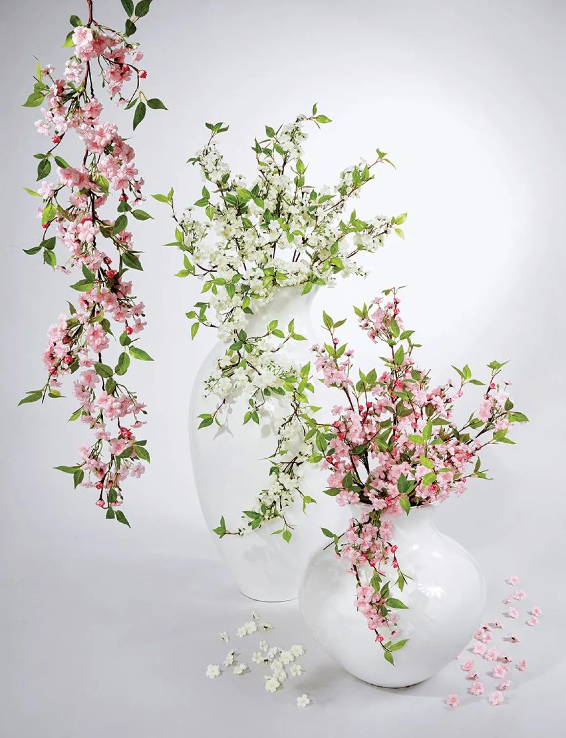 Guirnalda De Flores De Cerezo Artificial Rosa, 110 Cm