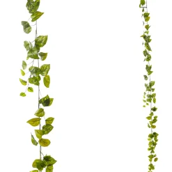 Guirnalda De Hiedra Artificial Pothos 170 Cm Verde Amarillo