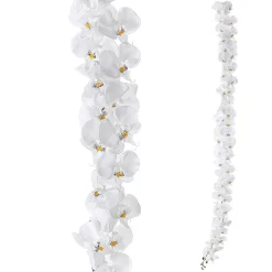Guirnalda De Orquídeas Artificiales Blancas 175 Cm