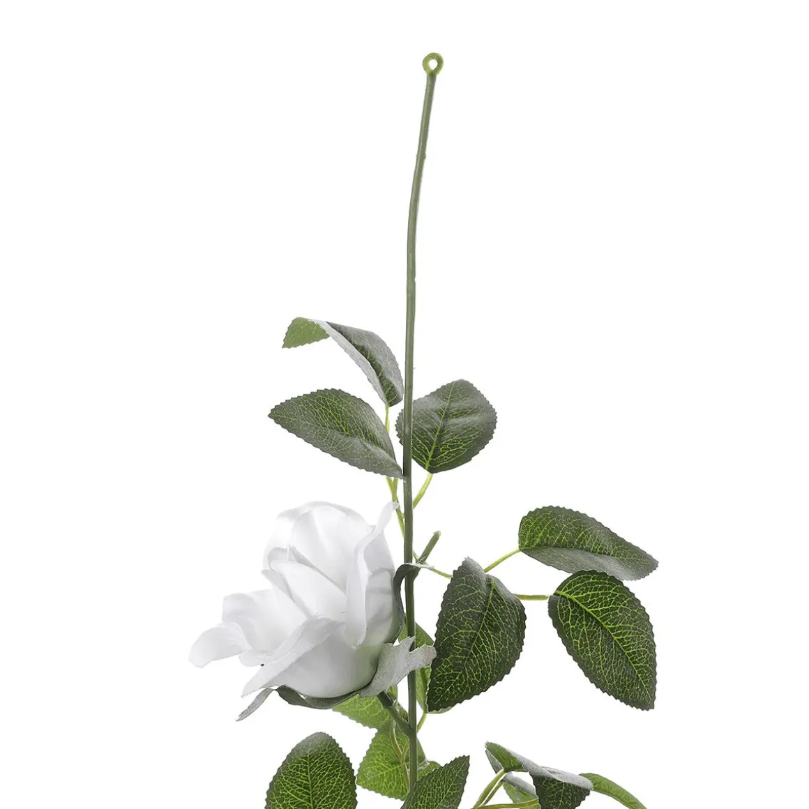 Guirnalda De Rosas Artificial 180 Cm, Color Blanco