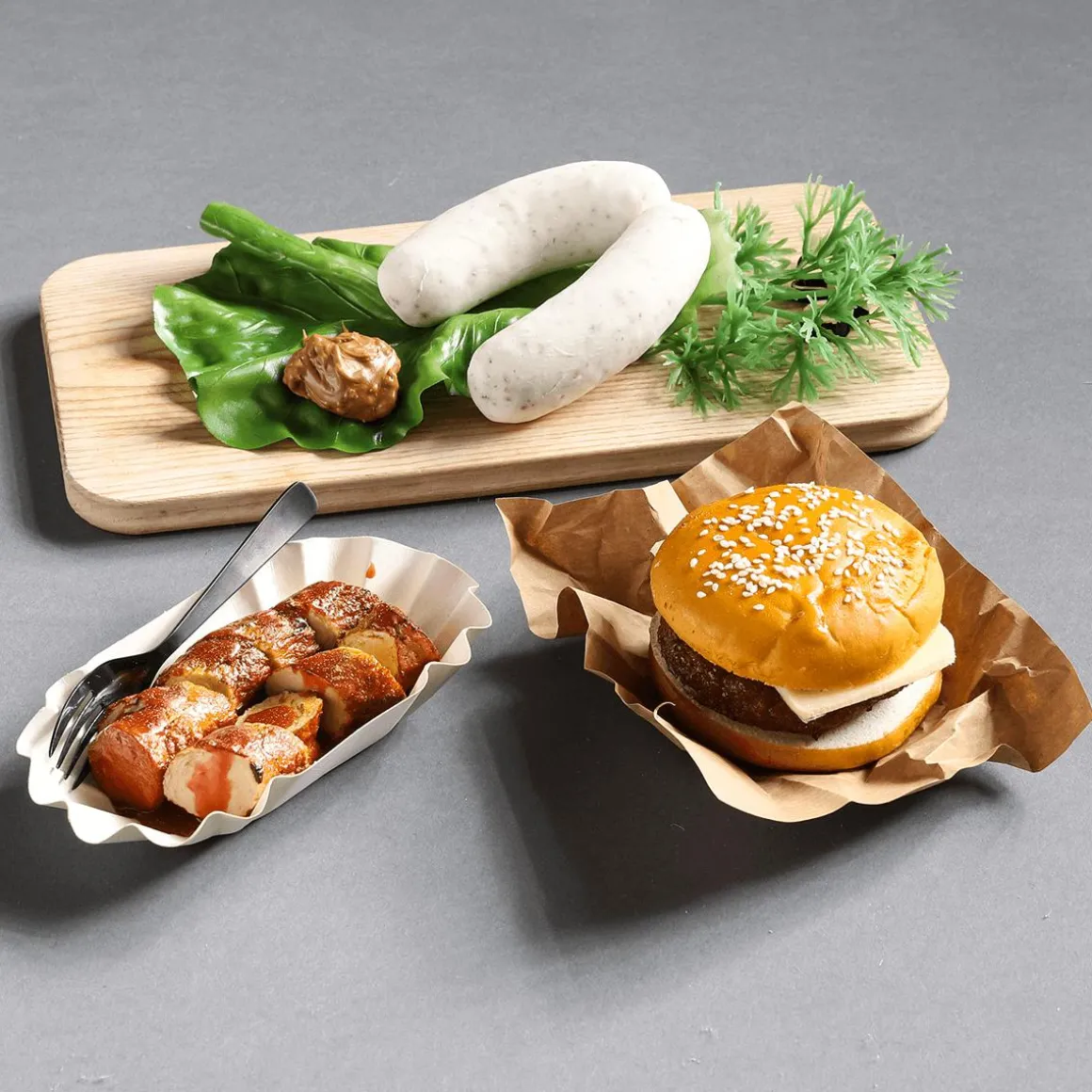 Hamburguesa Con Queso Alimento De Imitación 10 Cm