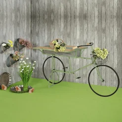 Haz De Gas Artificial Con Flores Blancas De 70 Cm