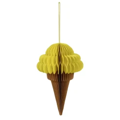 Helado De Cartón Para Colgar 30 Cm, Amarillo