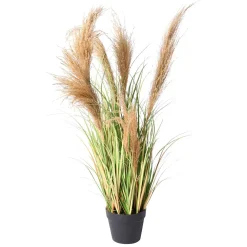 Hierba De Caña Artificial En La Maceta Altura 110 Cm