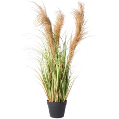 Hierba De Caña Artificial En La Maceta Altura 110 Cm