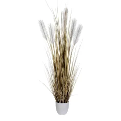 Hierba De Caña Artificial En La Maceta 110 Cm