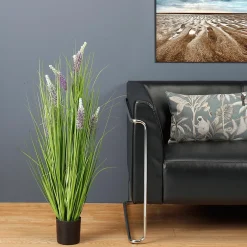 Hierba Decorativa Con Lavanda, Altura 100 Cm