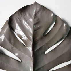 Hoja De Monstera Artificial 90 Cm Gris