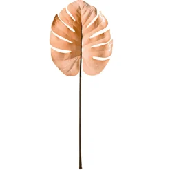 Hoja De Monstera Artificial 90 Cm Crema