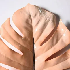 Hoja De Monstera Artificial 90 Cm Crema