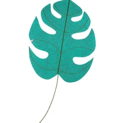 Hoja Decorativa Monstera 60 X 63 Cm, Petróleo