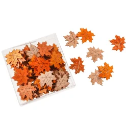 Hojas De Otoño De Arce 72 Piezas 3,5 X 4 Cm