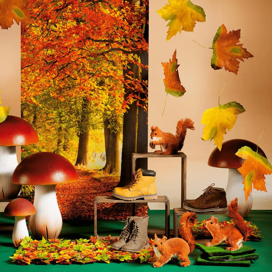 Hojas De Otoño Decorativas 50 Cm, 4 Pz.