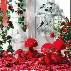 Hojas De Rosas Rojas, 100 Piezas