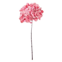 Hortensia Artificial Rosa 49 Cm Con Brillo