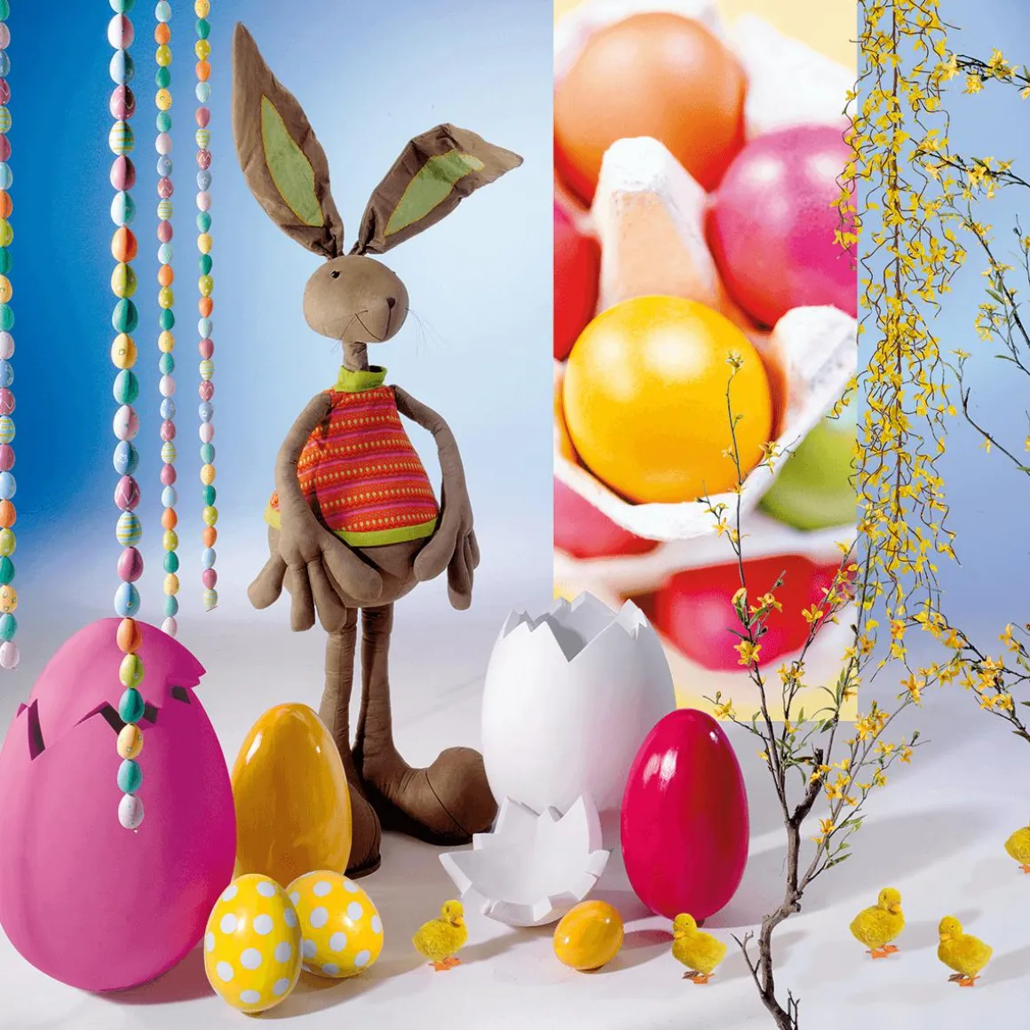 Huevo De Pascua Decorativo, Longitud 70 Cm