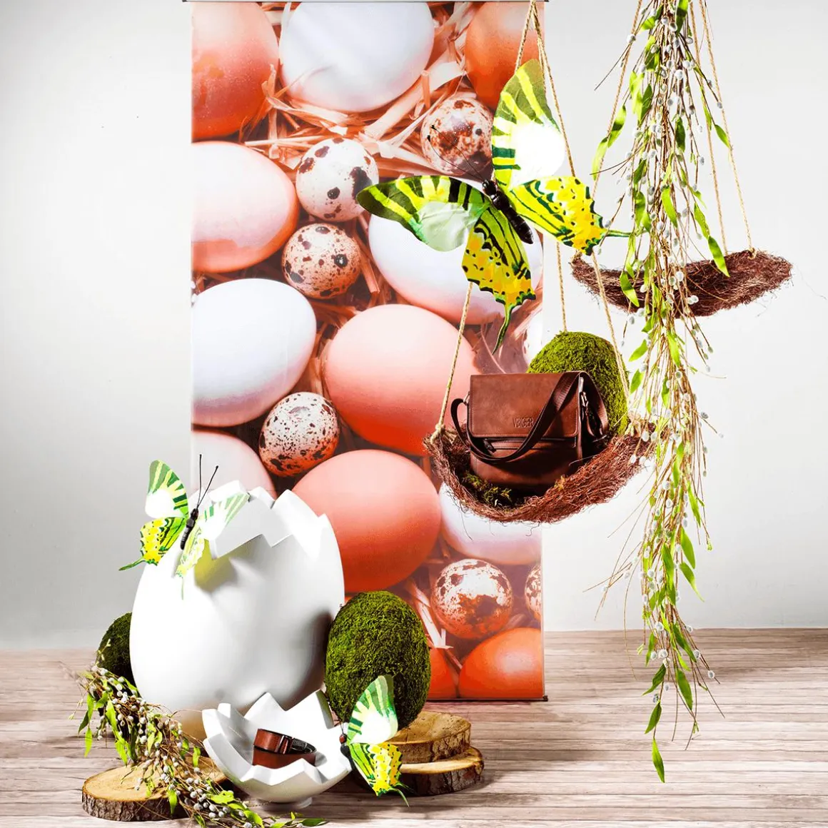 Huevo De Pascua Decorativo, Longitud 70 Cm