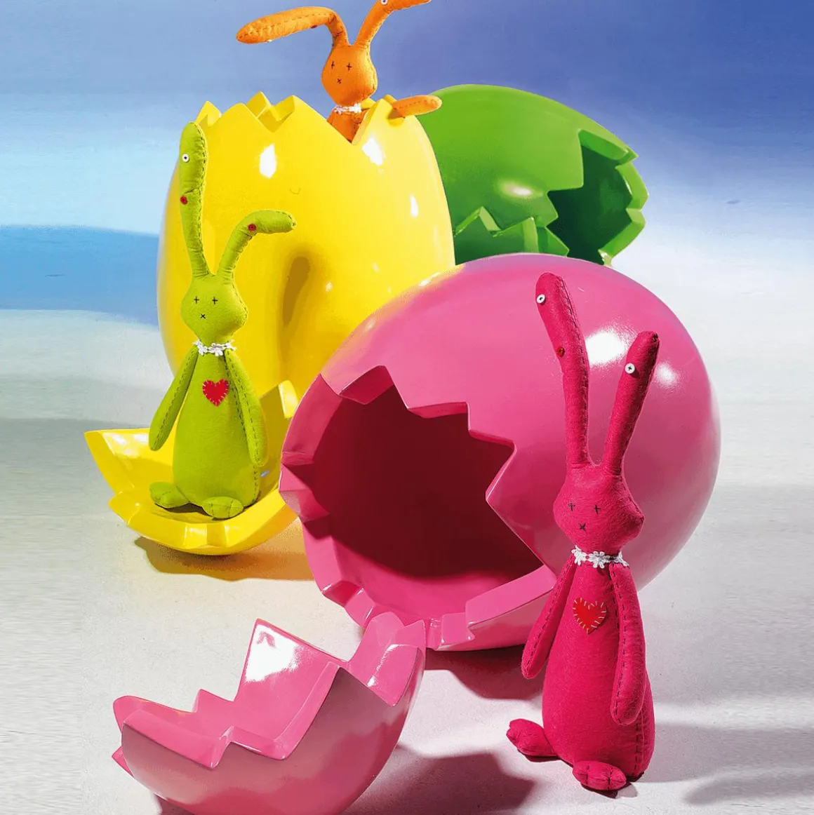 Huevo De Pascua Decorativo, Longitud 70 Cm