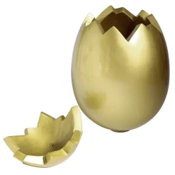 Huevo De Pascua Decorativo, Longitud 70 Cm, Oro