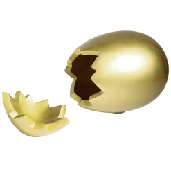 Huevo De Pascua Decorativo, Longitud 70 Cm, Oro