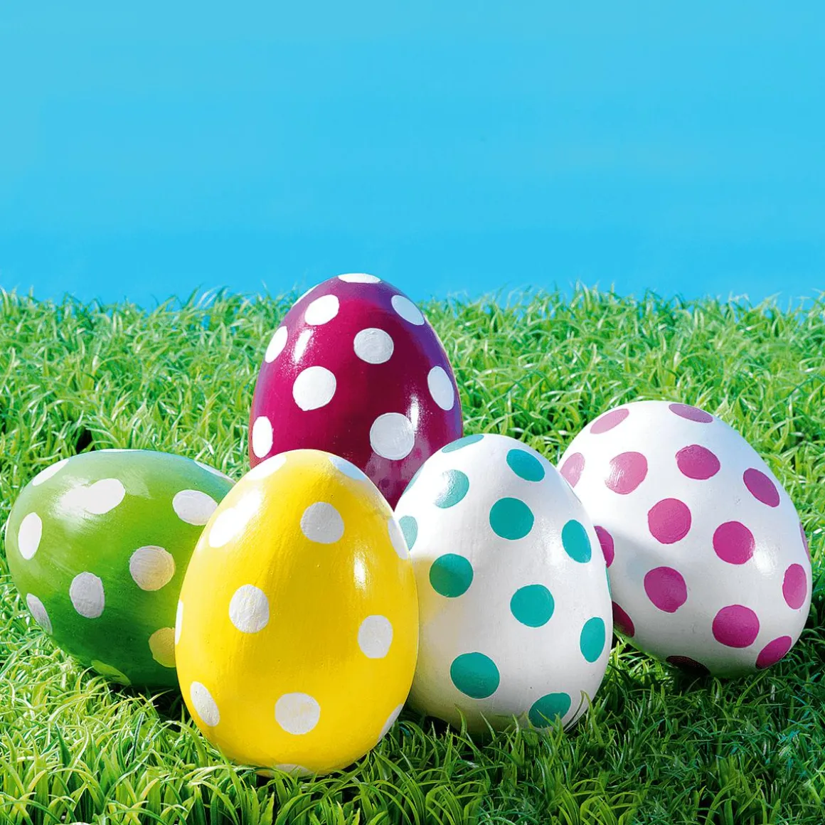 Huevo De Pascua Decorativo Con Lunares, 18 Cm