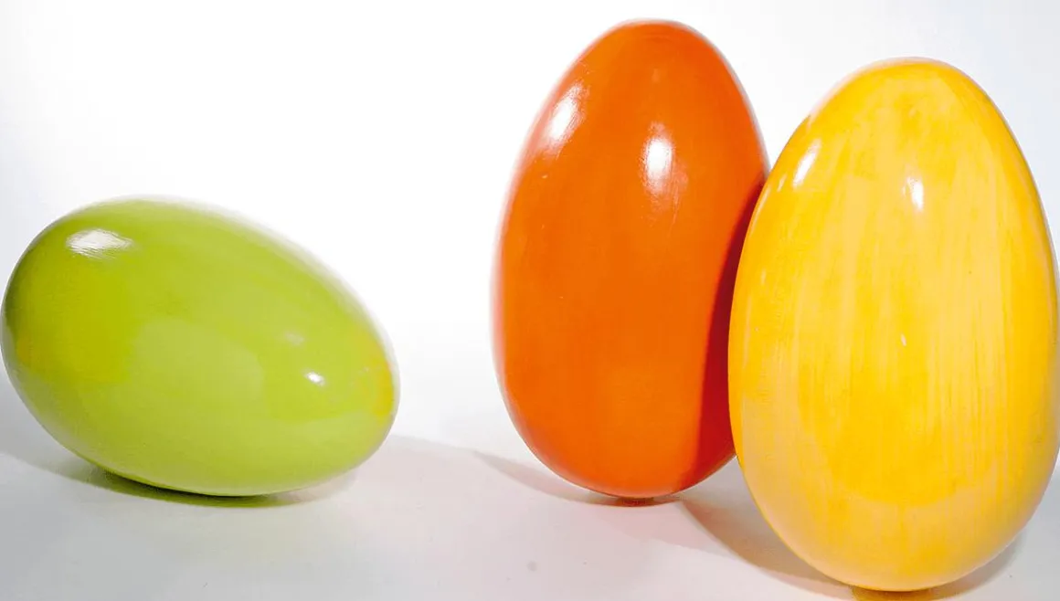 Huevo De Pascua Enorme Amarillo, 50 Cm