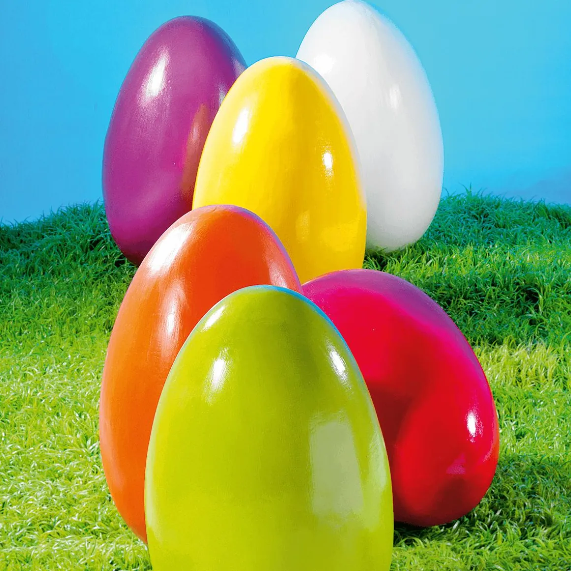 Huevo De Pascua Enorme Verde, 50 Cm