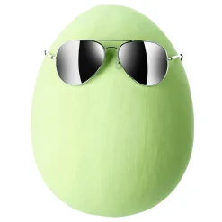 Huevo De Pascua Gigante Decorativo, Color Verde Claro, 30 Cm
