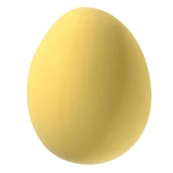Huevo De Pascua Gigante Decorativo, Color Amarillo, 30 Cm