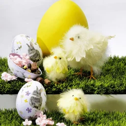Huevo De Pascua Gigante Decorativo, Color Amarillo, 30 Cm