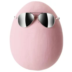 Huevo De Pascua Gigante Decorativo, Color Rosa, 30 Cm