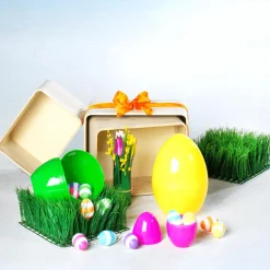 Huevos De Pascua Decorativos 6 Cm, A Rayas, 6 Piezas