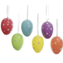 Huevos De Pascua Punteados 6 Piezas