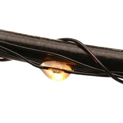 Iluminación De Marco LED Abeto Metálico Negro 200 X 117 X 150 Cm