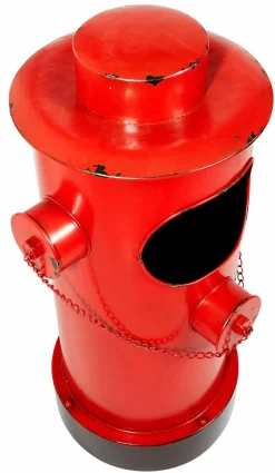 Imitación De Boca De Riego Decorativa Rojo, Altura 78 Cm