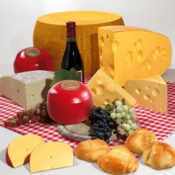 Imitación De Bordes De Queso Emmental, 2 Piezas