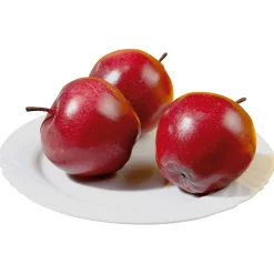 Imitación De Manzanas Rojas, 3 Piezas