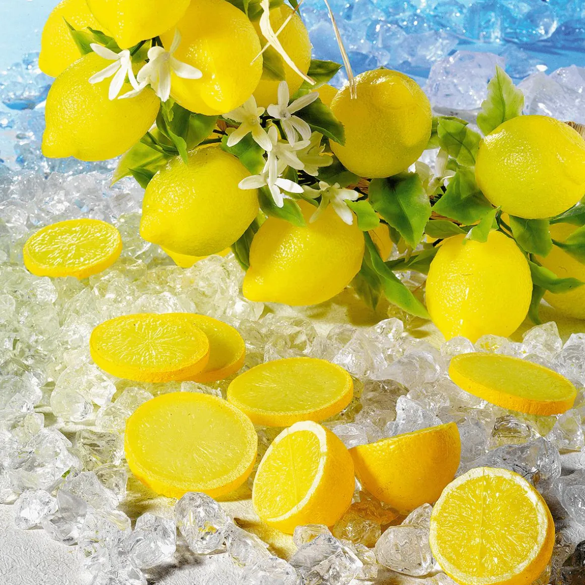 Imitación De Mitades De Limones, 3 Piezas