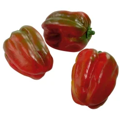 Imitación De Pimiento Rojo, 3 Piezas