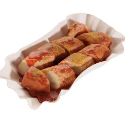 Imitación De Salchicha Al Curry En Lonchas