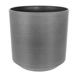 Jardinera De Plástico Gris 21 Cm